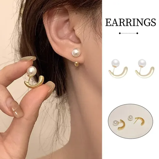 Premium Pearl Earrings Elegant Simple Design Timeless Fashion Jewelry for Women