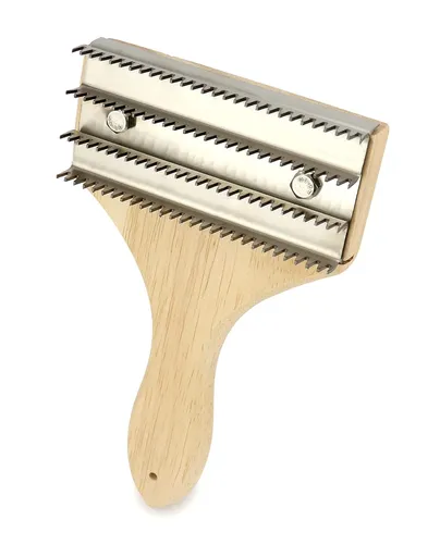 Buffing Wheel Rake – 7-7/8" L x 4 3/4" W Effortlessly Remove Residual Compounds and Metal from Buffing Wheels and Airway Buffing Pads, Stainless Steel Polishing Rake