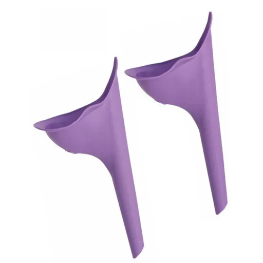 2Pcs Portable Female Woman Ladies She Urinal Urine Wee Funnel