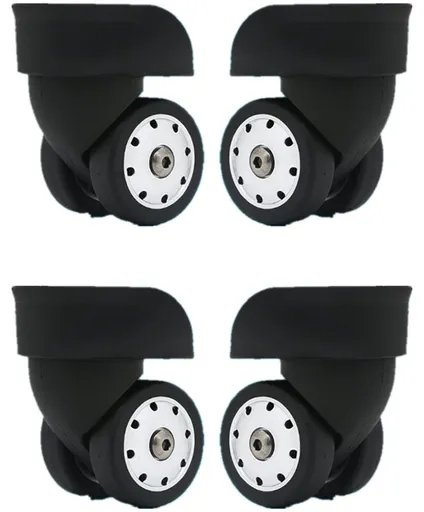 Replacement Luggage Wheels W046# S Size (Di Long) Replacement Plastic Wheels/Luggage Spinner Wheels (2 Pair/Set)
