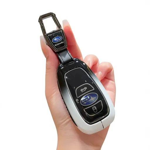 Subaru Key Cover Zinc Alloy Gradient Black White Standard Gradient black and white single bag + metal buckle