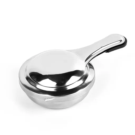 Mini Alcohol Stove Burner-Portable Efficient Stainless Steel Burner with Anti-Scald Handle and Safety Cover,Camping Panic Cooking