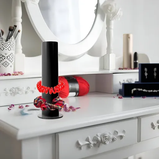 Scrunchie Hair Holder Display Band Holder Acrylic Stand Scrunchy Tie Ponytail Ties Storage Accessories Rack