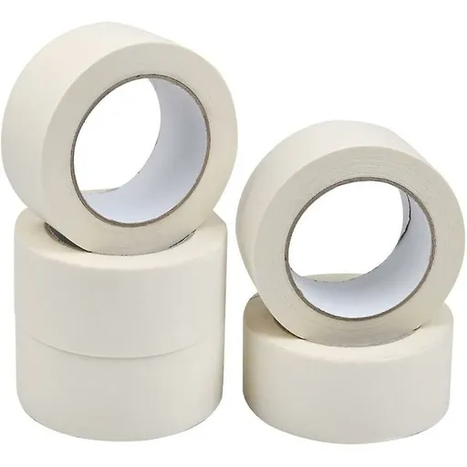 5 ROlls Masking Tape Adhesive Paint Masking Tape Multi-Purpose Strong Sticky Tape For Painting, Industry, Decorating,