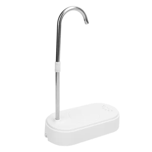 Desktop Water Dispenser with Hose Electric Bottle Drinking Water Pump Tray for Living Room Kitchen Bedside White