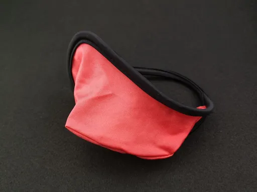 Men Nylon Invisible C String Panties Male C Black Edge Red smooth All yards