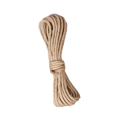 House Of Dasein 4Mm-12Mm Natural Burlap Jute Twine Retro Rope String Handmde Craft Wedding Home Decoration Cords - 10M - Style B