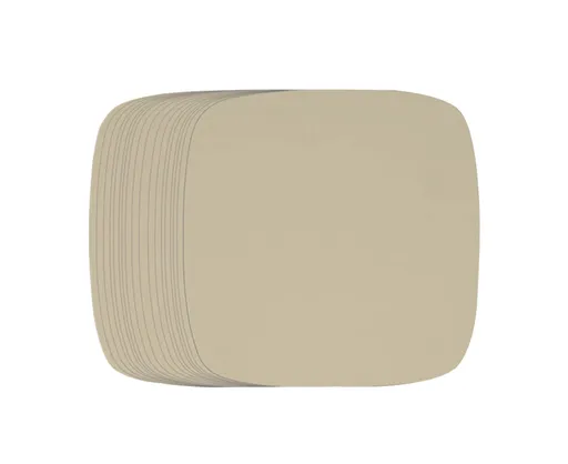 100Pcs Non-Stick Oilproof Barbecue Kitchen Oven Baking Pan BBQ Liner Papers Mats-Khaki 8.5 inch