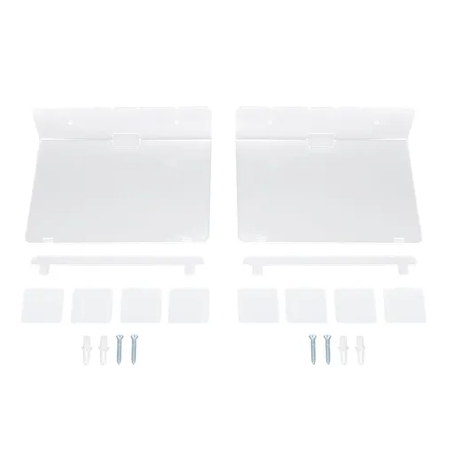 2PCS Floating Shelf Acrylic Wall Shelf Easy Installation Wall Mount for Speaker Monitor Living Room Wall Decor