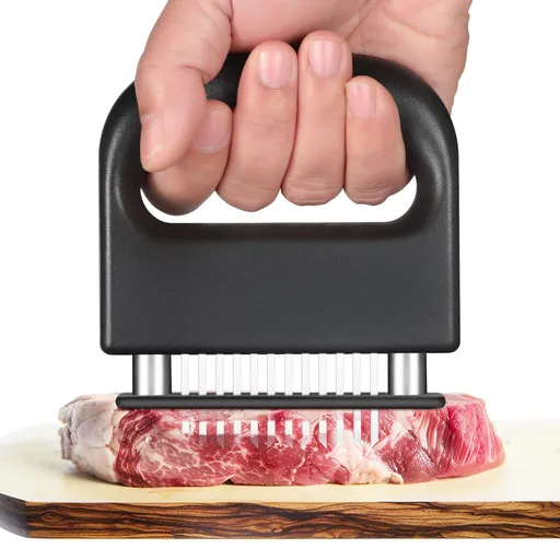 Meat Tenderizer, With 48 Stainless Steel Ultra Sharp Needle Blades, Meat Poultry Tenderizer, Cooking Tool Best for Tenderizing