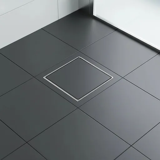 Tile Shower Drain – 15x15cm Stainless steel Tile Insert