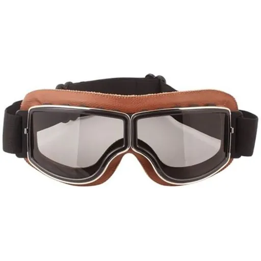 Motorcycle Goggles Anti-Fog Wide Vision Comfortable Fit Durable PC Lens Flexible TPU Frame