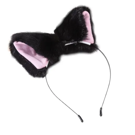House Of Dasein Furry Fox Ears Pet Play Ddlg Littles Cosplay - Black And Pink