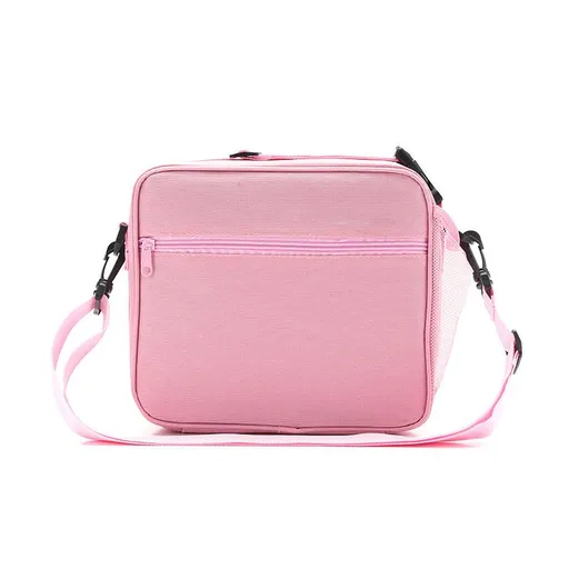 Girls Lunch Bag for Kids Insulated Lunch Box with Shoulder Strap and Bottle Holder, Glitter Rainbow-Insulated Rainbow Tote Bag