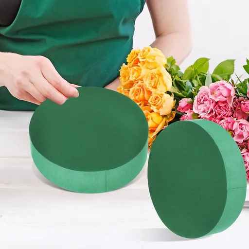 6pcs Floral Foam Blocks for Fresh Flower Arrangements, Green
