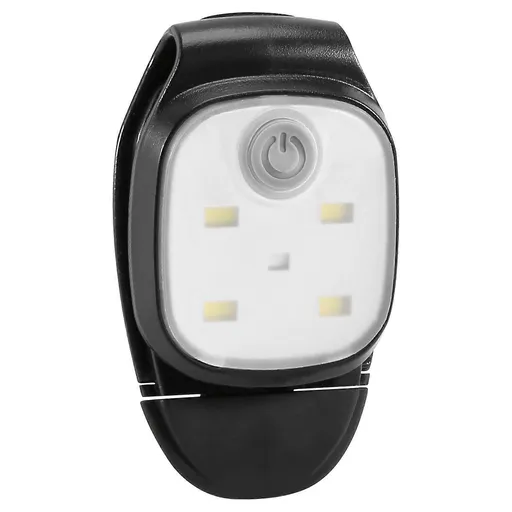 USB Rechargeable Clip-On Running Light 4 Modes LED Safety Light Reflective Night Light for Running Cycling Camping