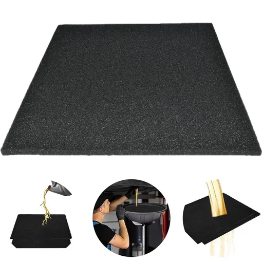 1Pc Oil Drain Splash Pad,22 " No Splatter Pad,Heat-Resistant Oil Drip Pad for Car Oil Changing Transmission Drain Pan,Square Oil Change Mat,Oil Drain Pan Pad for Mechanics & Automotive Techs