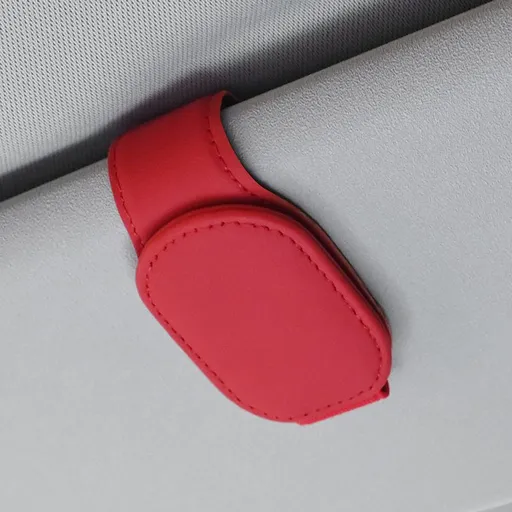 Panoz Car Sun Visor Glasses Clip Card Holder Red
