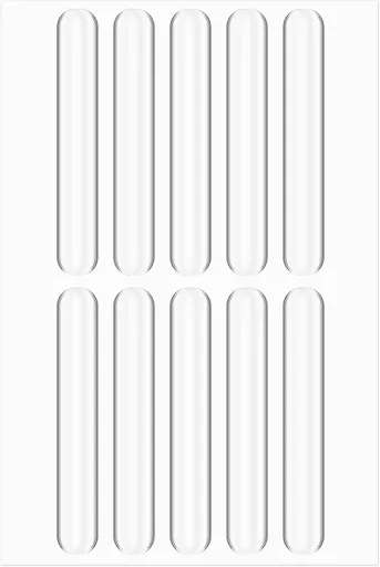 10Pcs Cabinet Bumpers, Transparent Cabinet Door Bumper Silencing Rubber Bumpers for Cabinet Door, Self Adhesive Door Bumper for Home Wall Doors Cabinet Refrigerator Toilet Covers Table Corners