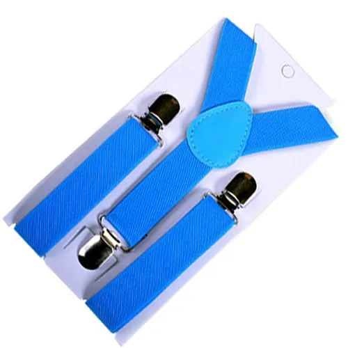 Children Y Strap 3 Clips Adjustable Polyester sky blue
