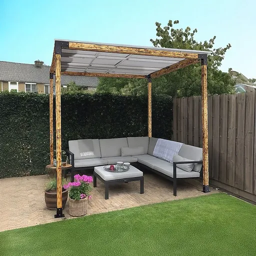 DIY Pergola Kit – Single Set with Brackets
