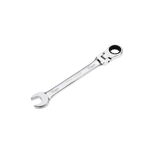 2pc Flex-Head Ratcheting Combination Wrench Metric Teeth Point Ratchet Box Ended Spanner Tools Combination Wrench Metric