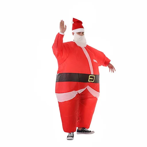 Inflatable Costume Santa Claus Suit Funny Blow Up Unisex Adult Cosplay Party Outfit