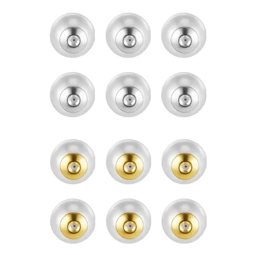 Earring Backs for , 12Pcs Big Plastic Locking Earring Backs for Heavy Earrings Large Bullet Clutch Earring Backings Replacements for Studs,Mixed Color