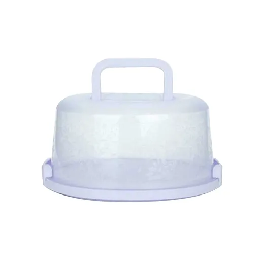 Cake Storage Box, Airtight Snap Lock Cover for Cupcakes and Refrigerator Storage, Food Container, Light Blue, 26 x 22.5 x 13.5 cm