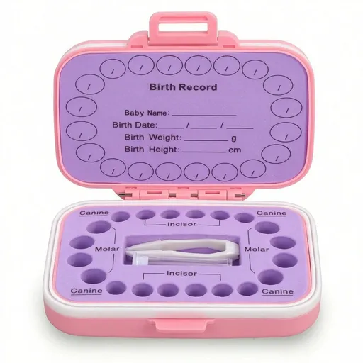 Tooth Holders for Kids Keepsake, Baby Teeth Keepsake Box, Tooth Saver, Tooth Container for Lost Teeth, Teeth Storage Holder(Pink)