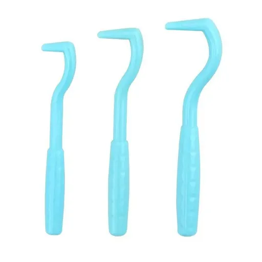 2-Pack Blue Pet Tick Remover Tool Set - Small Medium Large Flea and Tick Hook Removers