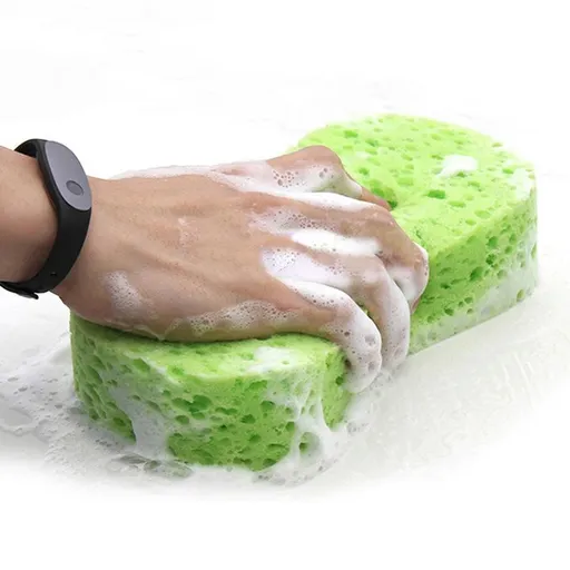 Car Wash Sponge, 5 Pack Extra Thick Large Colorful Cleaning Sponge Multi-Purpose for Bathroom Kitchen Bike (Random 5-Color Mix)