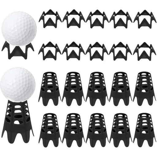 Plastic Golf Tees Golf Simulator Tees for Home Outdoor Indoor Golf Tees Simulator Practice Training - Black