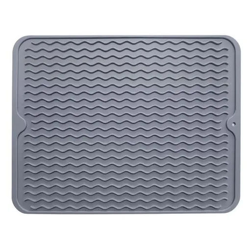 Silicone Dish Drying Mat for Multiple Usage,Easy clean,Eco-friendly,Heat-resistant Silicone Mat for Kitchen Counter or Sink