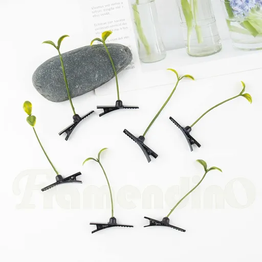 28pcs Bean Sprout Hair Clips Funny Plant Hairpins Flower Plant Hair Clips Grass Hair Barrette Cute Hair Accessories for Kids Adult