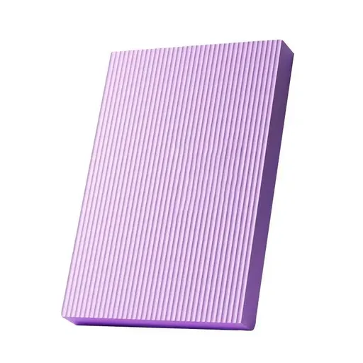 Balance Mat Non Slip Yoga Fitness Mat Flat Support for Home Workout Exercises - Purple