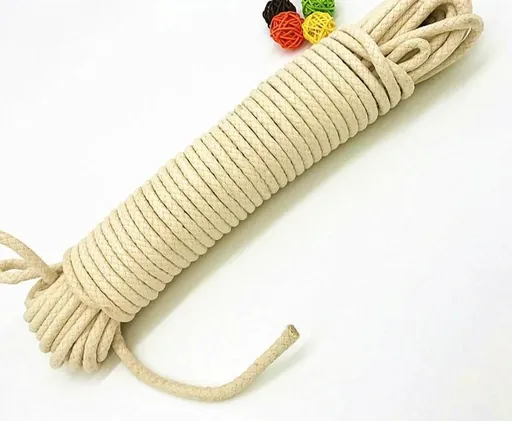 House Of Dasein Braided Waxed Cotton 4 / 5 6 8Mm Strong Shibari Bondage Rope Bdsm - 6Mm