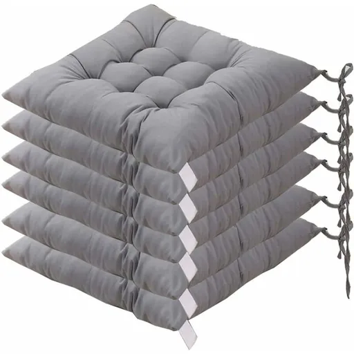 Square Chair Cushions 40x40 Quilted Carpet Home Decor Colorful Comfortable Indoor Outdoor Gray