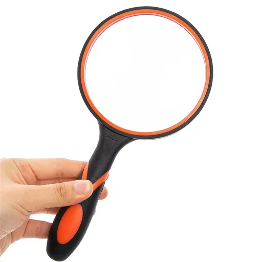 Magnifying Glass Handheld Reading Magnifier -110MM Large Magnifying Lens with Non-Slip Soft Handl
