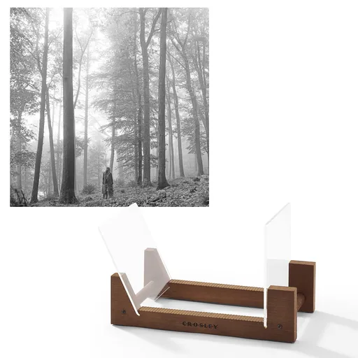 Double Vinyl Album Folklore In The Trees Edition with Record Storage Display Stand