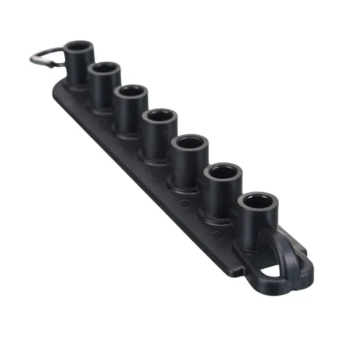 The nozzle bracket of the high-pressure cleaning machine can accommodate 7 nozzle heads. Clean the nozzle bracket