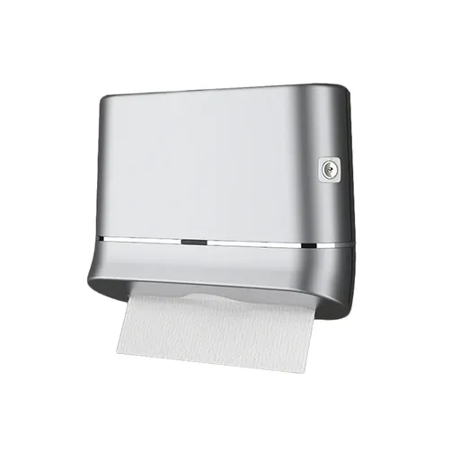 Commercial Hand Towel Dispenser Wall Mounted Tissue Box Easy Install Durable - Silver
