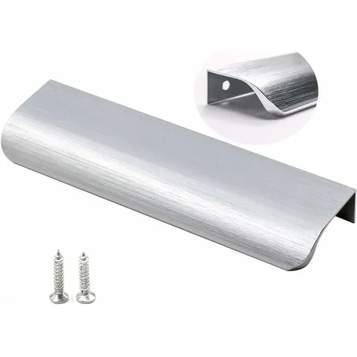 10 Pack Brushed Nickel Kitchen Pulls Invisible Pulls Kitchen Pulls Stainless Steel Kitchen Pulls, Center to Center, 128mm