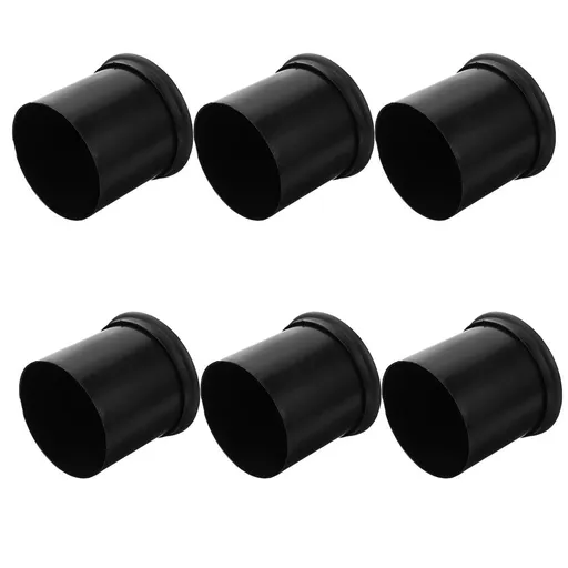 Plastic Toilet Brush Stand Stylish Black Bathroom Accessory 6Pcs