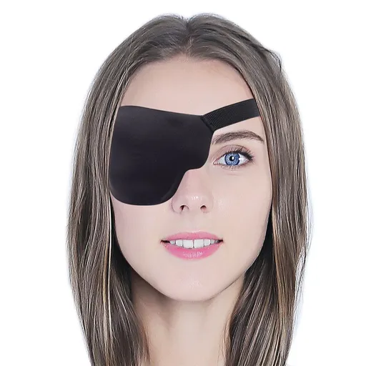 Single eye longan mask for adult and child strabismus and amblyopia training 3D single eye mask for left and right eyes pirate mask