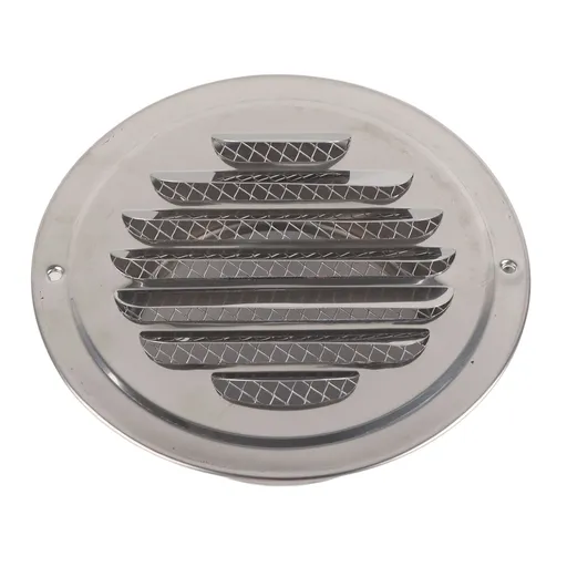 Stainless Steel Wall Air Vent Round Flat Grille Ducting Ventilation Cover Outlet Insect Mesh