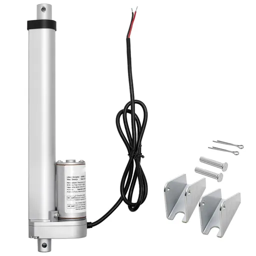 12V Linear Actuator, 101.6mm Stroke 15mm/s High-Speed 1000N Linear Motion Actuator - with IP54 Protection & Mounting Bracket for Lift Desk, Recliner Chairs, Window Door Opener