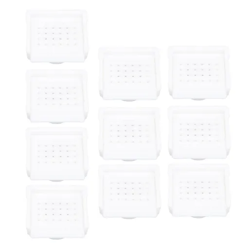 10PCS Beehive Entrance Gates Plastic Bee Hive Nuc Box Ventilation Opening Window for Beekeepers Beekeeping Supplies White