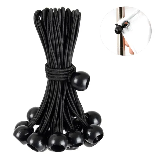 30 PCS Balls Ties 6 Inch, Tarp Ball Bungee Cords Heavy Duty Canopy Tie Downs for Canopy,Camping,Shelter,Gazebo,Projector
