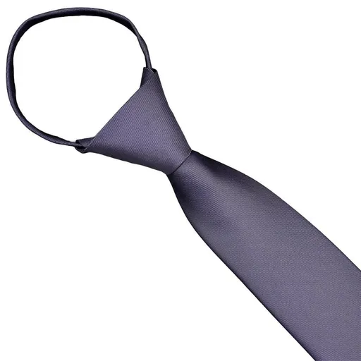 Slim Zipper Neck Tie for Men Formal Tie for Wedding Graduation and Celebration Events